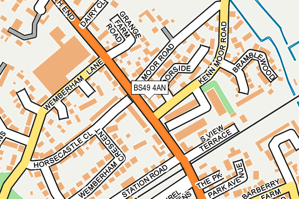 BS49 4AN map - OS OpenMap – Local (Ordnance Survey)