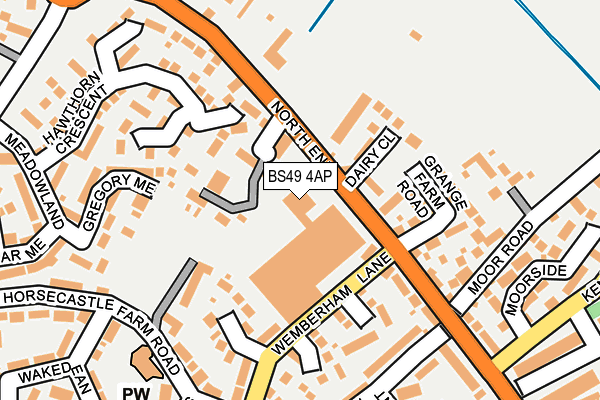 BS49 4AP map - OS OpenMap – Local (Ordnance Survey)