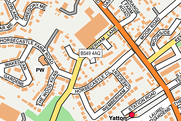 BS49 4AQ map - OS OpenMap – Local (Ordnance Survey)