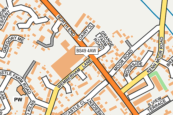 BS49 4AW map - OS OpenMap – Local (Ordnance Survey)