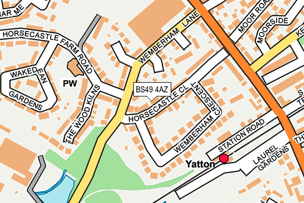 BS49 4AZ map - OS OpenMap – Local (Ordnance Survey)