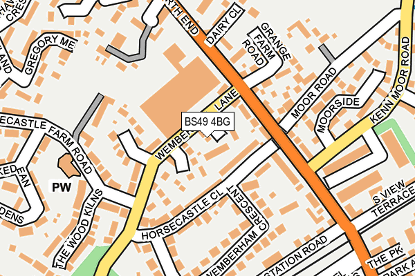 BS49 4BG map - OS OpenMap – Local (Ordnance Survey)