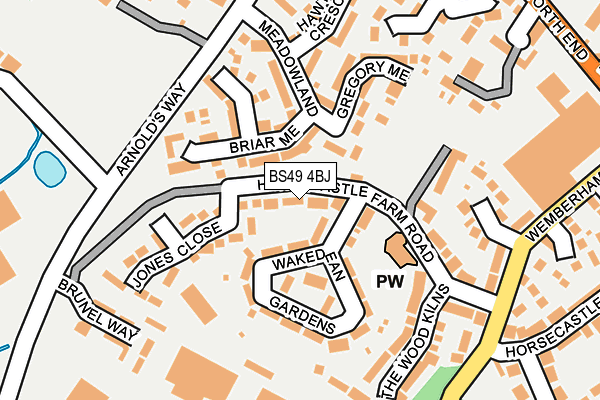 BS49 4BJ map - OS OpenMap – Local (Ordnance Survey)