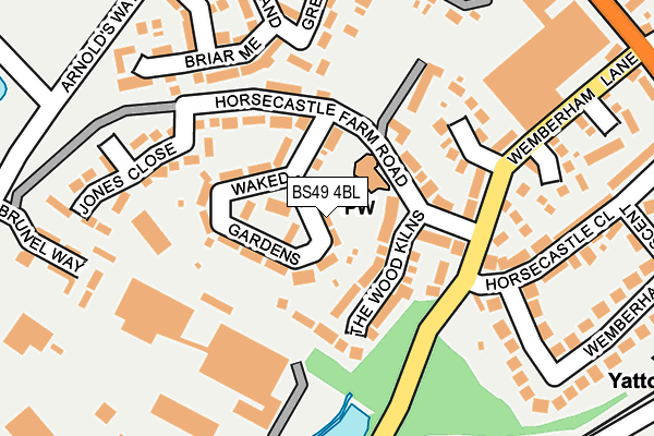 BS49 4BL map - OS OpenMap – Local (Ordnance Survey)