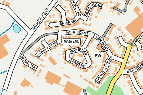 BS49 4BN map - OS OpenMap – Local (Ordnance Survey)