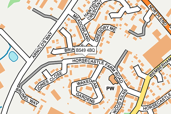 BS49 4BQ map - OS OpenMap – Local (Ordnance Survey)