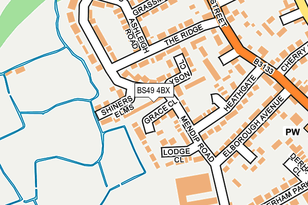BS49 4BX map - OS OpenMap – Local (Ordnance Survey)