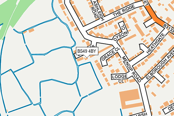BS49 4BY map - OS OpenMap – Local (Ordnance Survey)