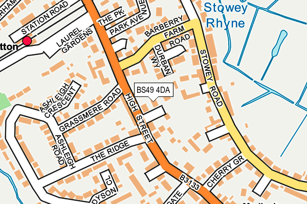 BS49 4DA map - OS OpenMap – Local (Ordnance Survey)