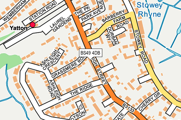 BS49 4DB map - OS OpenMap – Local (Ordnance Survey)