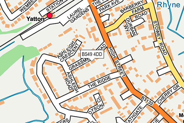 BS49 4DD map - OS OpenMap – Local (Ordnance Survey)