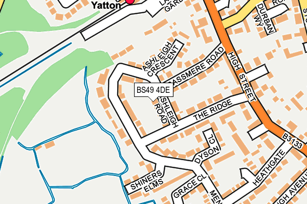 BS49 4DE map - OS OpenMap – Local (Ordnance Survey)