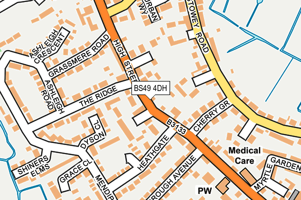 BS49 4DH map - OS OpenMap – Local (Ordnance Survey)