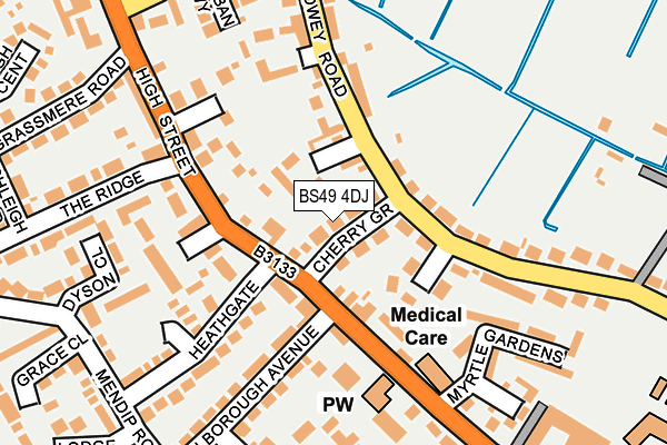 BS49 4DJ map - OS OpenMap – Local (Ordnance Survey)