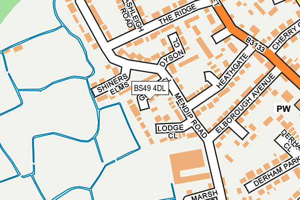 BS49 4DL map - OS OpenMap – Local (Ordnance Survey)