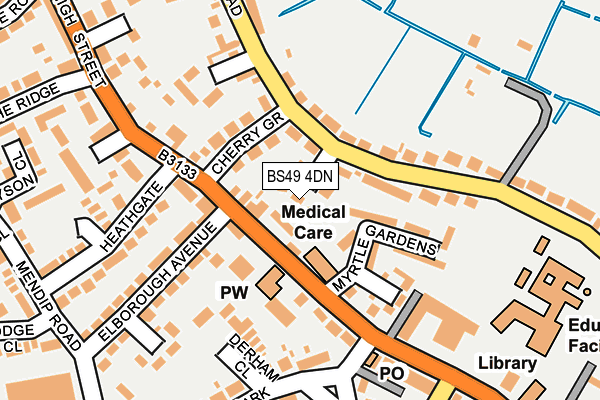 BS49 4DN map - OS OpenMap – Local (Ordnance Survey)