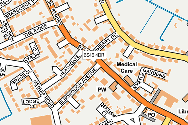 BS49 4DR map - OS OpenMap – Local (Ordnance Survey)