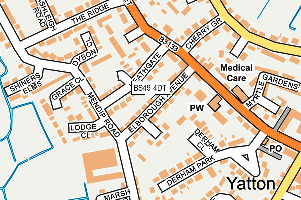 BS49 4DT map - OS OpenMap – Local (Ordnance Survey)