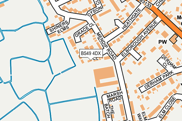 BS49 4DX map - OS OpenMap – Local (Ordnance Survey)