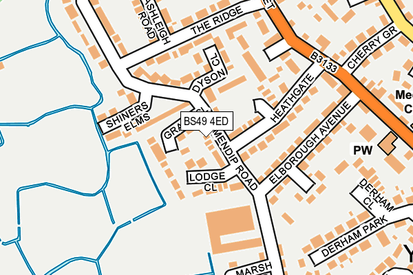 BS49 4ED map - OS OpenMap – Local (Ordnance Survey)