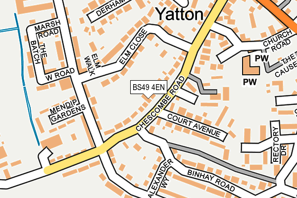 BS49 4EN map - OS OpenMap – Local (Ordnance Survey)