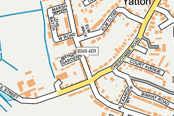 BS49 4ER map - OS OpenMap – Local (Ordnance Survey)