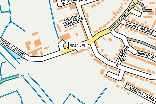 BS49 4EU map - OS OpenMap – Local (Ordnance Survey)
