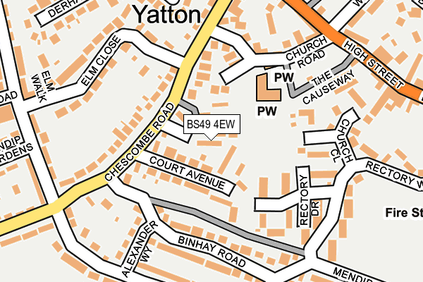 BS49 4EW map - OS OpenMap – Local (Ordnance Survey)