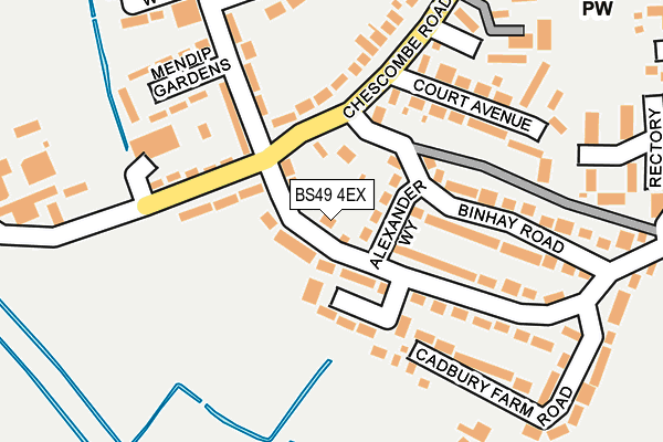 BS49 4EX map - OS OpenMap – Local (Ordnance Survey)