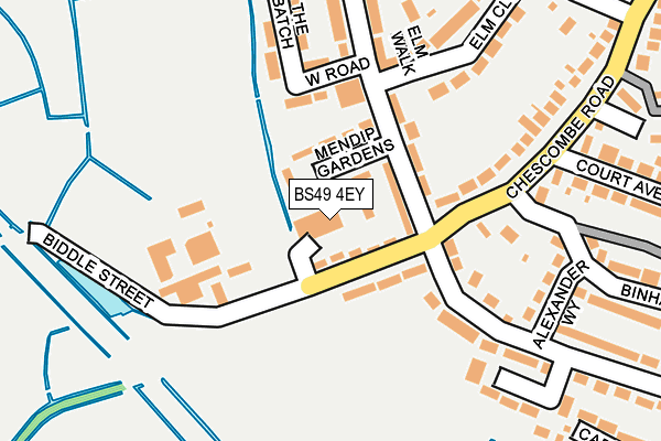 BS49 4EY map - OS OpenMap – Local (Ordnance Survey)