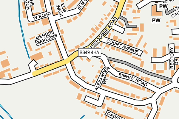 BS49 4HA map - OS OpenMap – Local (Ordnance Survey)