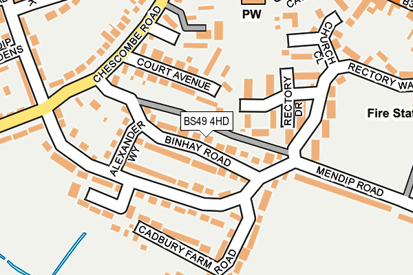 BS49 4HD map - OS OpenMap – Local (Ordnance Survey)