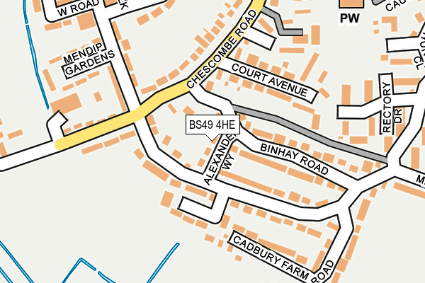 BS49 4HE map - OS OpenMap – Local (Ordnance Survey)