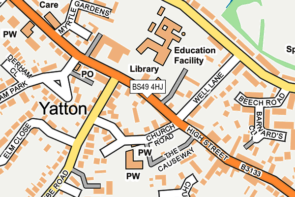 BS49 4HJ map - OS OpenMap – Local (Ordnance Survey)