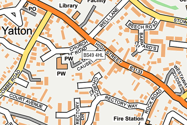 BS49 4HL map - OS OpenMap – Local (Ordnance Survey)