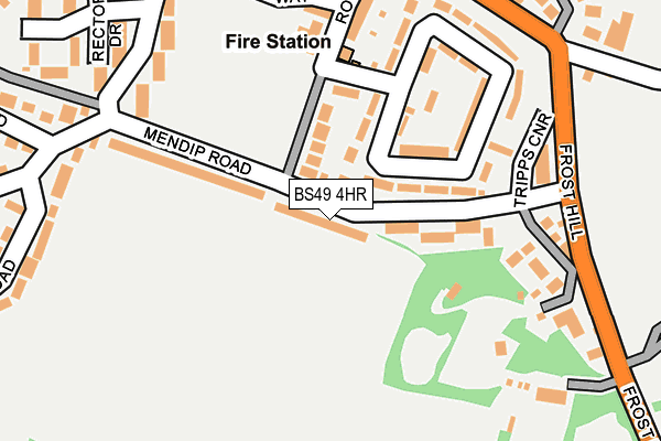 BS49 4HR map - OS OpenMap – Local (Ordnance Survey)