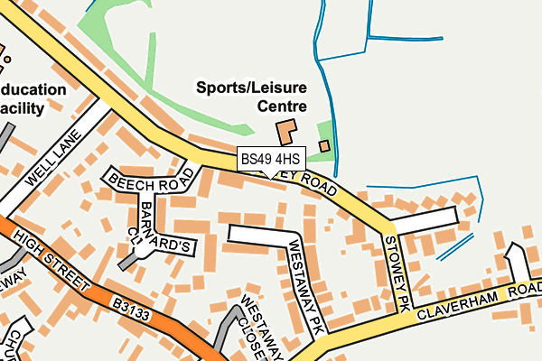 BS49 4HS map - OS OpenMap – Local (Ordnance Survey)