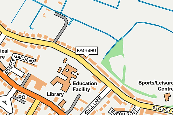 BS49 4HU map - OS OpenMap – Local (Ordnance Survey)