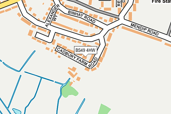 BS49 4HW map - OS OpenMap – Local (Ordnance Survey)