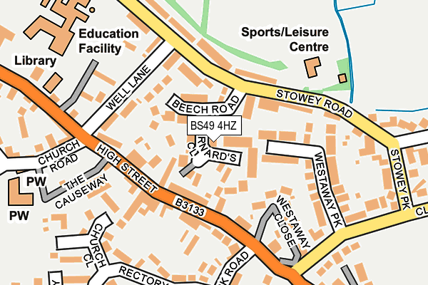 BS49 4HZ map - OS OpenMap – Local (Ordnance Survey)