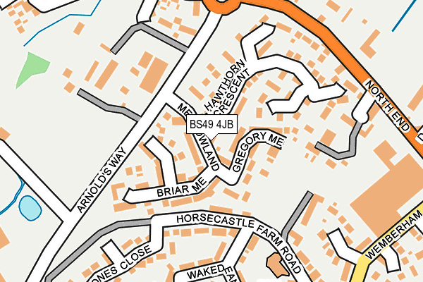 BS49 4JB map - OS OpenMap – Local (Ordnance Survey)