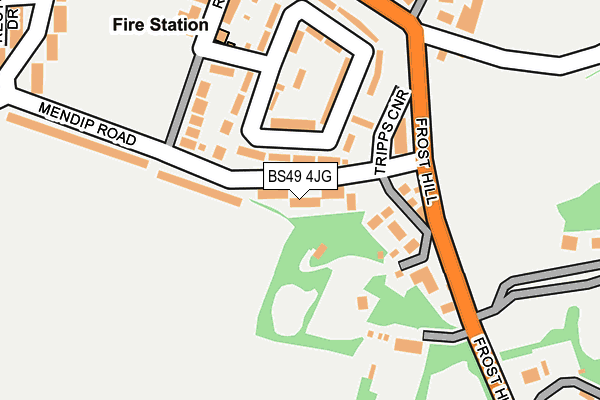 BS49 4JG map - OS OpenMap – Local (Ordnance Survey)