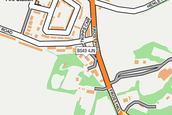 BS49 4JN map - OS OpenMap – Local (Ordnance Survey)