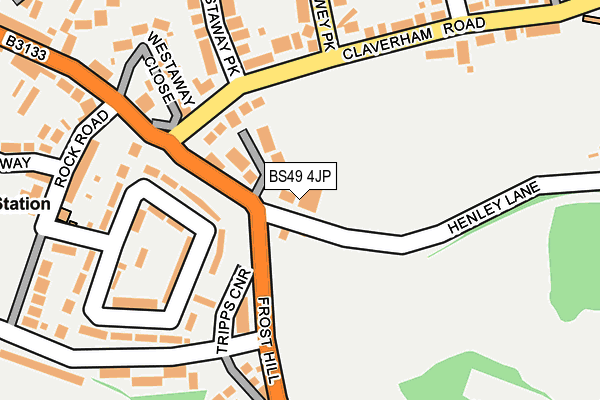 BS49 4JP map - OS OpenMap – Local (Ordnance Survey)