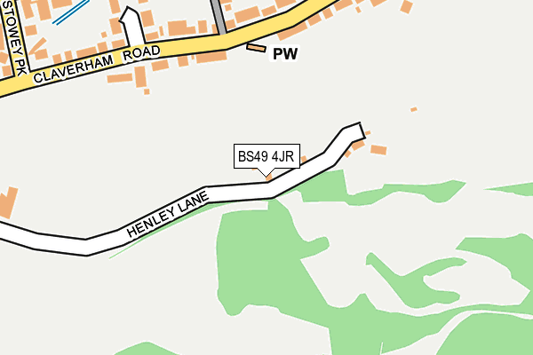 BS49 4JR map - OS OpenMap – Local (Ordnance Survey)
