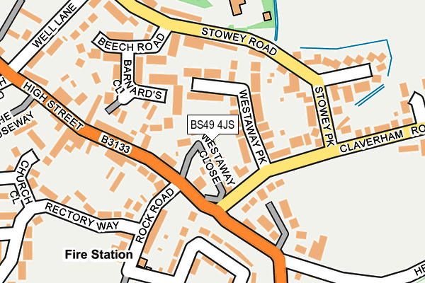 BS49 4JS map - OS OpenMap – Local (Ordnance Survey)