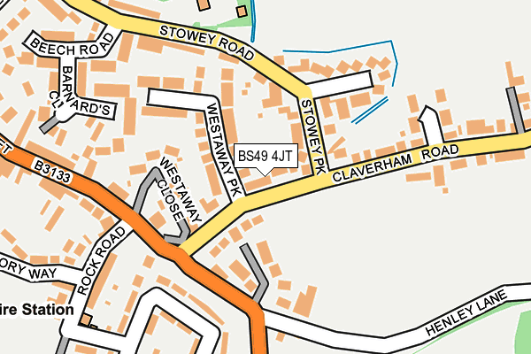BS49 4JT map - OS OpenMap – Local (Ordnance Survey)