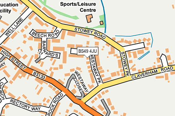 BS49 4JU map - OS OpenMap – Local (Ordnance Survey)