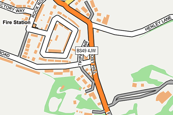 BS49 4JW map - OS OpenMap – Local (Ordnance Survey)