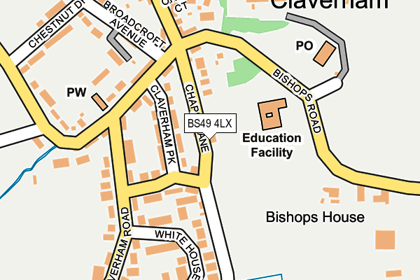 BS49 4LX map - OS OpenMap – Local (Ordnance Survey)